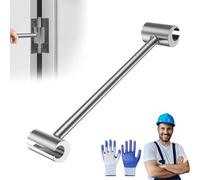 Générique Prosperousk Door Hinge Adjustment Tool, Hinges Gap Adjusting Wrench, Upgraded Steel Double-ended Door Hinge Repair Wrench, Heavy Duty Door Hinge Repair Tool for Residential Home (L)