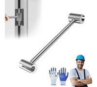Générique Prosperousk Door Hinge Adjustment Tool, Hinges Gap Adjusting Wrench, Upgraded Steel Double-ended Door Hinge Repair Wrench, Heavy Duty Door Hinge Repair Tool for Residential Home (S)