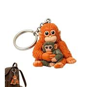 Générique Protect Punch The Monkey, Peluche Singe 3d Punch, Porte Clef Peluche Pour Sac à Dos, Sac à Main, CléS De Voiture
