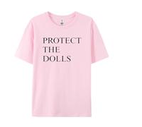 Générique Protect The Dolls T-Shirt,Casual Loose Tops for Men and Women (Pink,M)