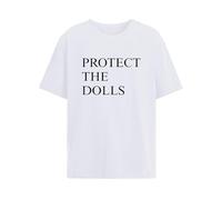 Générique Protect The Dolls T-Shirts for Women Men Popular Style (White,TG)