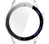 Générique Protecteur d ' écran pour coque de montre, Transparent blue | Protecteur en verre trempé, couvercle de protection complet, protecteur d ' écran de coque de boîtier pour montre de