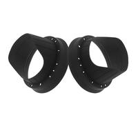 Générique Protecteur de Haut-Parleur de Voiture en Silicone Noir Lot de 2pcs 6,5 Pouces adapté aux Haut-parleurs Audio Auto avec Fonction Anti-poussière et portières