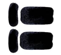 Générique Protecteur De Poignée pour Véhicule Tout Terrain | Garde-Main Doux en Peluche - Couvre-Guidon pour Bicyclette et Motocyclette - pour La Conduite avec Scooter Moto Et Quad en Hiver Et