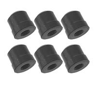 Générique Protecteurs d’embout d’instrument pour trombone, 6 pièces, caoutchouc noir, ajustement sécurisé, anti-bruit, 1.10 x 1.10 x 0.40 cm, accessoires pour instruments en cuivre