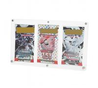 Générique Protection Acrylique Premium Magnétique pour 3 Boosters TCG, Support d'Affichage Transparent