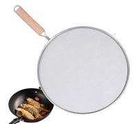 Générique Protection Anti éclaboussures Cuisine - Protection Anti-éclaboussures Couvercle Anti Projection avec Poignée - Protections Anti-éclaboussures en INOX pour Attraper Les Éclaboussures d'Huile