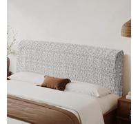 Générique Protection Anti-poussière Universelle pour Dossier rembourré Housse Tete de Lit, Texture Lin Housse de Tete de Lit 160, épaisseur renforcée Noir 190-220