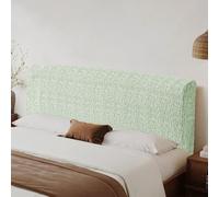 Générique Protection Anti-poussière Universelle pour Dossier rembourré Housse Tete de Lit, Texture Lin Housse de Tete de Lit 160, épaisseur renforcée Vert 140-170