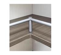 Générique Protection d'angle en Aluminium en Forme de L - Protection Moderne des Bords pour armoires, Bureaux et Meubles, butoir en métal Gris de 80 cm, Solution de sécurité d'angle Durable