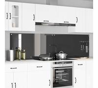 Générique Protection de Cuisine 2 pcs Gris foncé 110 x 60 cm Verre trempé,Arts de la Table & Arts culinaires,Ustensiles & Accessoires de cuisine-3415508