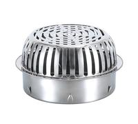 Générique Protection de Gouttières, 125/150 / 160 mm Siphon De Sol Exterieur Ronde Filtre de Gouttiere, Crapaudine de gouttière pour filtrer et Bloquer Les Feuilles(160mm)