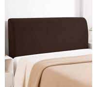 Générique Protection élastique Universelle Anti-poussière Housse de Tete de Lit 160 pour Matelas texturés en Tissu, Double, Queen ou King, avec revêtement Housse Tete de Lit Café Noir 140-160cm