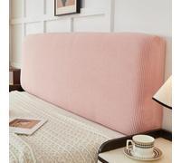 Générique Protection Minimaliste Couvre Tete De Lit De Chambre en Velours côtelé Extensible Housse de Tête de Lit Anti-poussière pour canapé et Fauteuil Poudre Mousse 120 cm/47 ''