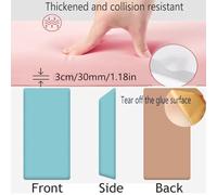 Générique Protection Murale Anti-Collision Bleu Ciel pour Enfants - Lot de 5 Panneaux rembourrés Autocollants Antichoc, faciles à Poser et à décoller, pour Chambre d'enfant et crèche, 30 x 60 cm