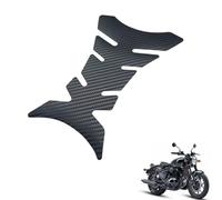 générique protection reservoir moto compatible avec Royal Enfield Shotgun 650,Modification d'accessoires,1 pcs Décoration de réservoir de carburant en fibre de carbone (black)