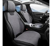 Générique Protection Siege Voiture Gris pour MG MG5 Ensemble Complet 2 Places en Cuir PU, Housses Sièges Auto Imperméables Antidérapantes Respirantes, Compatibles Airbags Latéraux
