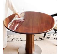 Générique Protection Table Ronde Transparente 1.5mm，PVC Nappe Transparentes, Lavable Protege Transparent, Protèges Les Rayures, pour Cuisine Bureau Restaurant(100cm/40in)