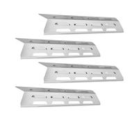 Générique Protection Thermique pour Gril,4 Pièces Universelles Protectrices en Acier Inoxydable | Bouclier Anti-Flammes Barbecue,pour Intérieur Extérieur Et Maison Pique-Nique Camping Cuisson