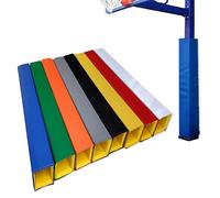 Générique Protections adhésives pour poteaux de Basket-Ball - Coussinets carrés de 1,83 m de Haut pour Garage et sous-Sol, sécurité Accrue pour Les paniers extérieurs et Protection des Joueurs