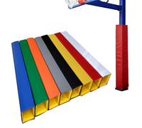 Générique Protections adhésives pour poteaux de Basket-Ball de 1,8 m, Protection carrée pour Garage et sous-Sol, sécurité Accrue des Joueurs, Protection Durable pour Panier de Basket-Ball extérieur
