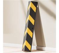 Générique Protections d'angle réfléchissantes Jaunes résistantes pour parkings - Butoir en Caoutchouc en Forme de L pour Murs et sols, protège des Chocs et des Rayures, 1 pièce de 100 cm