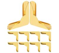 Générique Protège-Angles Métalliques Dorés Protection d'angle Robuste et Décorative Lot de 10 Style Vintage Élégant pour Albums Photo pour Loisirs Créatifs DIY