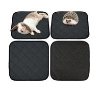 Générique Protège-Cages pour Petits Animaux,4 Pièces Tapis De Sommeil Absorbant | Tapis Lavable Anti-Dérapant,pour Les Espèces De Petits Animaux Hamster Lapin Hérisson Chinchilla dans Habitat Et Zone