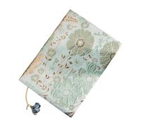 Générique Protège-livre Couverture de Roman Pochette pour Journal Étui de Livre En Tissu Extensible avec Joli Motif Floral Réutilisable Adapté pour Un Cadeau Or, Vert