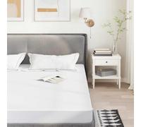 Générique Protège-Matelas Blanc 200x200 cm imperméable,Matelas,1.11KG-4100157