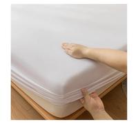 Générique Protège Matelas Drap-Housse élastique de Luxe for lit Double 2 Personnes, Housse Matelas, Linge for Couple(White,180x200x28cm 1pc)