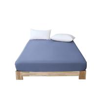 Générique Protège Matelas Drap-Housse en Coton avec Bande élastique, Couleur Unie, antidérapant, réglable, for lit Simple, Double, King Size et Queen(Color07,160x200x25cm 1pc)