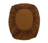 Générique Protège Matelas Drap-Housse en Coton avec Bande élastique Tout Autour, Housse de Matelas antidérapante et réglable for lit Simple, Double, King Size Queen(Brown,200x220x30cm)