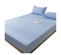 Générique Protège Matelas Housse de Matelas imperméable, Drap-Housse avec Bande élastique, protège-Matelas antidérapant for lit Simple, Double, Queen et King Size(Blue,200x220x30cm)