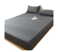 Générique Protège Matelas Housse de Matelas imperméable, Drap-Housse avec Bande élastique, protège-Matelas antidérapant for lit Simple, Double, Queen et King Size(Dark Grey,150x190x30cm)