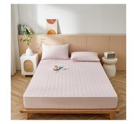 Générique Protège Matelas Matelassé Silencieux Housse À Poche Profonde Drap Housse Respirant for Protection Et Confort du Matelas Lavable en Machine(Rose,90 * 200cm)