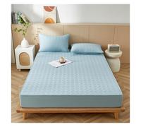 Générique Protège Matelas Matelassé Silencieux Housse À Poche Profonde Drap Housse Respirant for Protection Et Confort du Matelas Lavable en Machine(Blue,120 * 200cm)