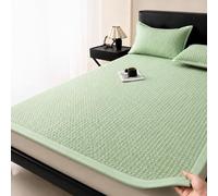 Générique Protège-Matelas Respirant Été, Surmatelas Confortable avec Sangles Élastiques, Alèse Matelassée 3D en Maille Aérée pour Lit, Idéal pour Un Sommeil Rafraîchissant