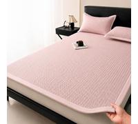 Générique Protège-Matelas Respirant Été, Surmatelas Confortable avec Sangles Élastiques, Alèse Matelassée 3D en Maille Aérée pour Lit, Idéal pour Un Sommeil Rafraîchissant