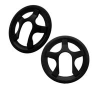 Générique Protège-Plateau de Vélo en Plastique Noir 5 Trous Protège-manivelle Remplaçable Accessoire Vélo pour Pédalier Lot de 2 Pièces pour VTT