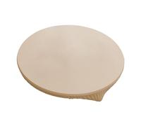 Générique Protège-Table Ajusté pour Les Repas et Les Fêtes, Beige Diamètre 60 Cm