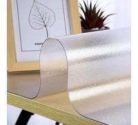 Générique Protège-Table Frosté en PVC Mat 1.5mm Épais, Napperon Plastique Anti-Dérapant Résistant à la Chaleur Étanche Essuyable, 11.81x31.5in/30x80cm sous-Assiette pour Bureau et Usage Domestique