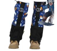 Générique Protège-Tibias Neige - Protège-Bottes de Ski Imperméables - Protection Reglable Camping Ferme Jardinage Randonnee Chasse Jeux Trekking Exterior Garcons Filles Jeunes