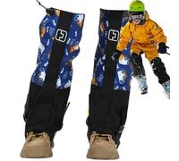 Générique Protège-Tibias Neige, Protège-Bottes de Ski Imperméables, Protection Reglable Camping Ferme Jardinage Randonnee Chasse Jeux Trekking Exterior Garcons Filles Jeunes