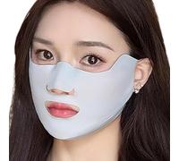 Générique Protège-Visage Anti-UV - Respirant, UPF50+, protection solaire - Protection solaire avec attaches oreilles,Pour moto, vélo, course, randonnée, golf, pêche, travaux, plage, extérieur