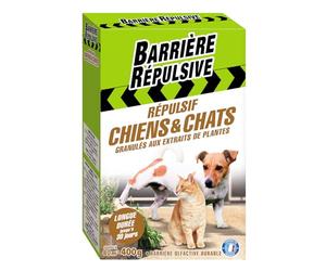 Générique Protégez Vos espaces extérieurs des Animaux avec Barriere Repulsive, granulés prêts à l'emploi aux extraits de Plantes, étui de 2 sachets de 200 g - Lot de 2