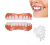 Générique Prothèse Complète Ensemble De Prothèses Dentaires en Silicone Multifonctions Soutien Confortable pour Les Porteurs De Prothèses Dentaires Souple Et Confortable,1 Pair