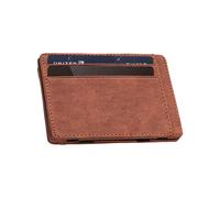 Générique PU Leather Magic Money Clip, Slim Card Organizer for Men, Compact Wallet for Travel, Blocking Card Holder, Cash Folding Pocket Wallet for Gift, 4.13x2.95x0.28 inches