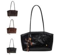 Générique PU Leather Shoulder Bag for Women, All-Matching Casual Vintage Armpit Bags, Fall Winter Trendy Small Purse Handbags