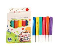 Générique Puffy 3D Markers - 6 Color Raised Texture Pens for Crafts and Art